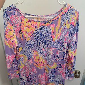 Lilly Pulitzer Marlowe Dress Lilac Verbena So Snappy Turtle SZ M